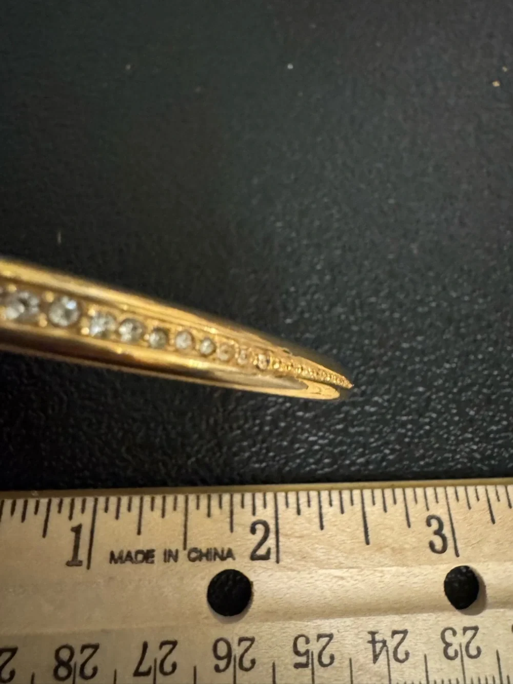 Joan Rivers Gold Rhinestone Edge Bangle Bracelet - Picture 5 of 10